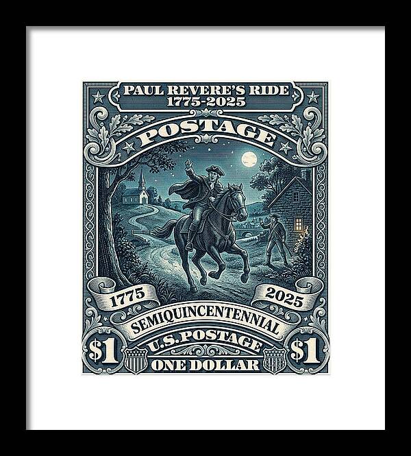 Paul Revere $1 - Framed Print