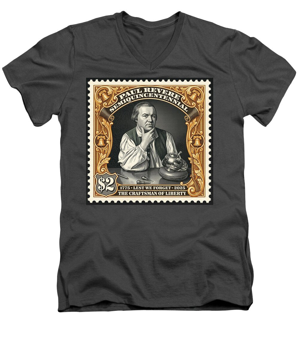 Paul Revere $2 - Men's V-Neck T-Shirt