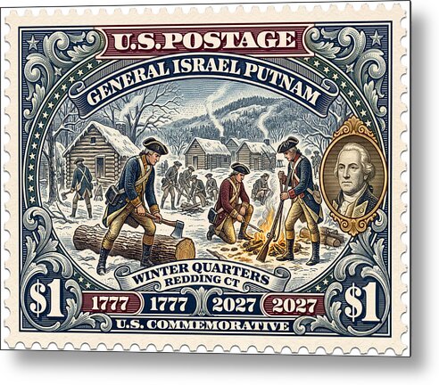 Putnam at Redding $1 - Metal Print