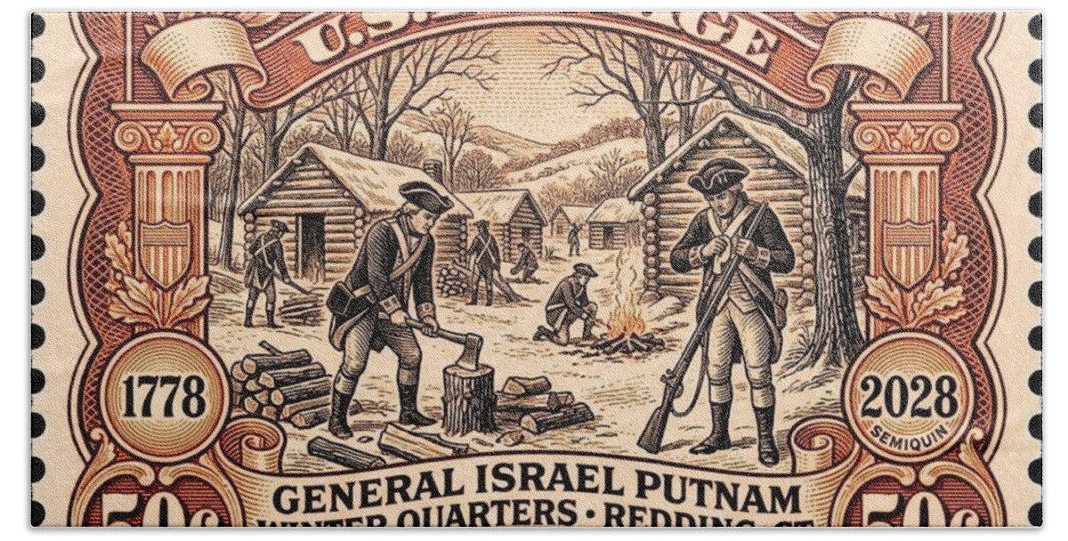 Putnam at Redding 50c 2 - Bath Towel