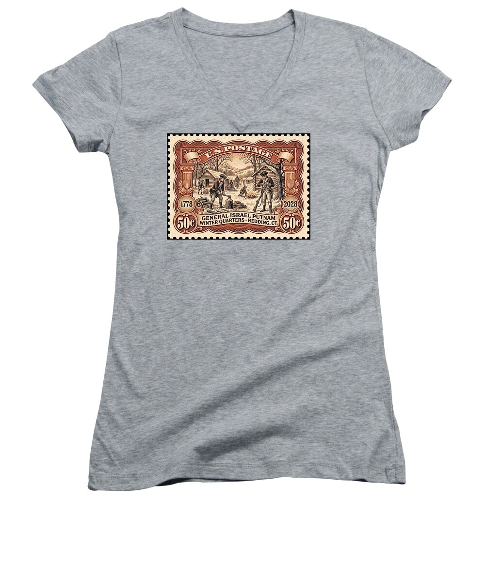 Putnam at Redding 50c 2 - Women's V-Neck