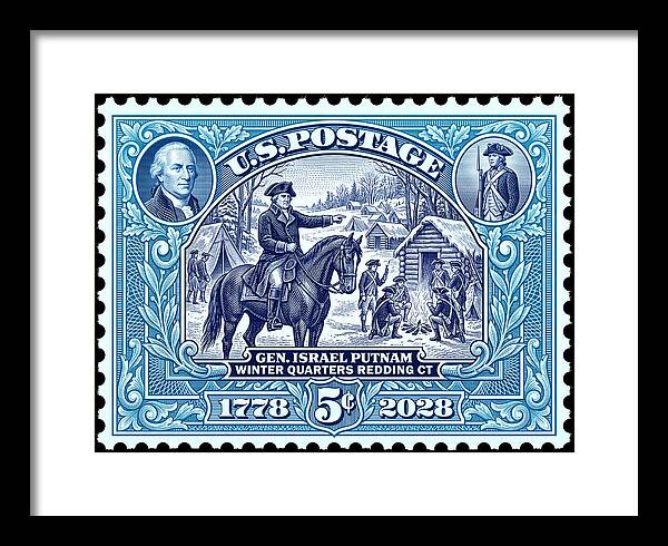 Putnam at Redding 5c - Framed Print