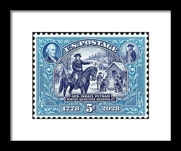 Putnam at Redding 5c - Framed Print