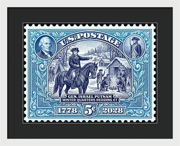 Putnam at Redding 5c - Framed Print