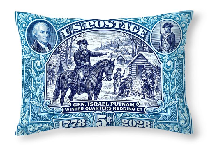 Putnam at Redding 5c - Throw Pillow