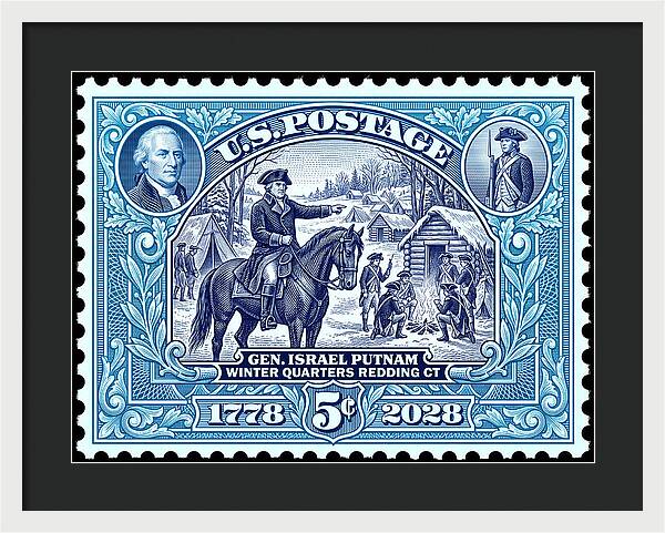 Putnam at Redding 5c - Framed Print