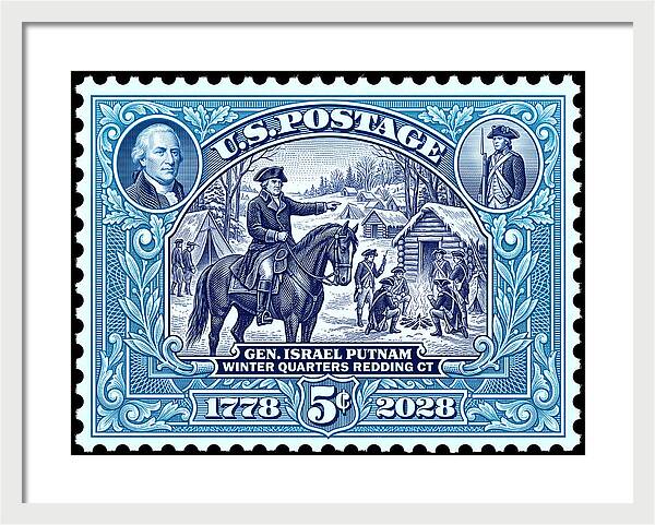 Putnam at Redding 5c - Framed Print