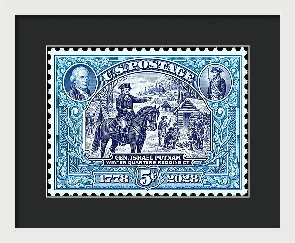 Putnam at Redding 5c - Framed Print