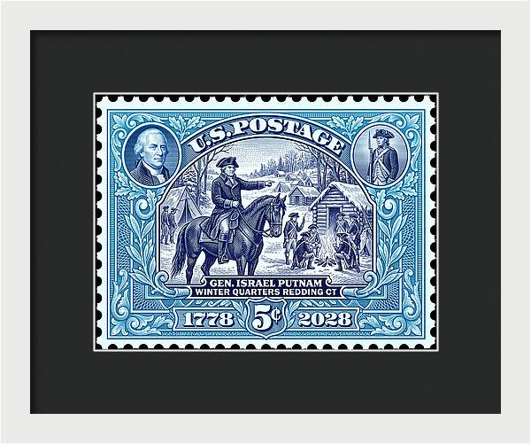 Putnam at Redding 5c - Framed Print