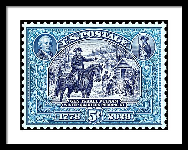 Putnam at Redding 5c - Framed Print