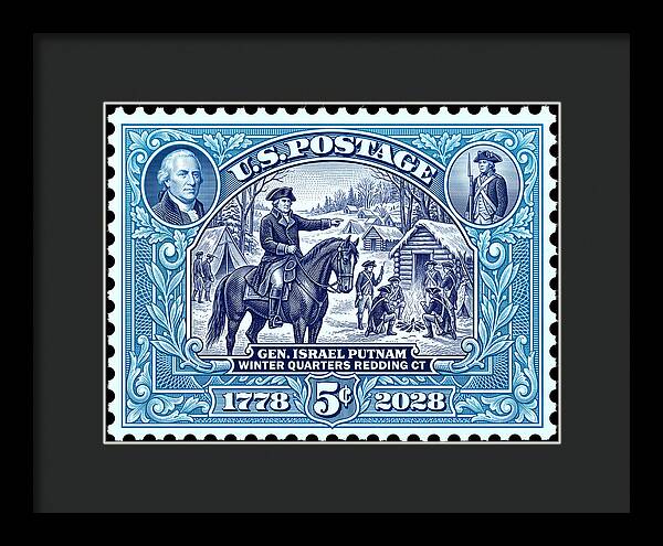Putnam at Redding 5c - Framed Print