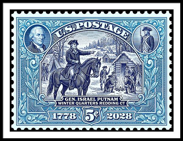 Putnam at Redding 5c - Framed Print