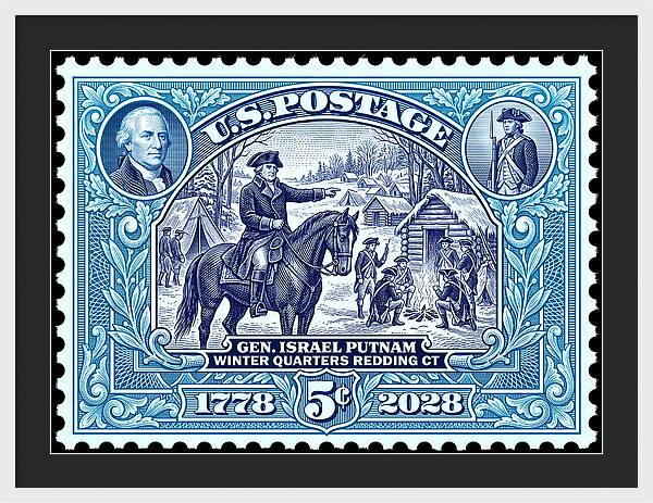 Putnam at Redding 5c - Framed Print