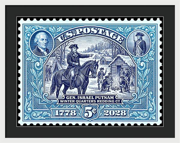 Putnam at Redding 5c - Framed Print
