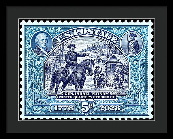 Putnam at Redding 5c - Framed Print