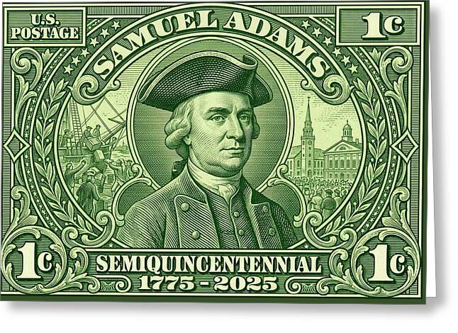 Samuel Adams 1c - Greeting Card