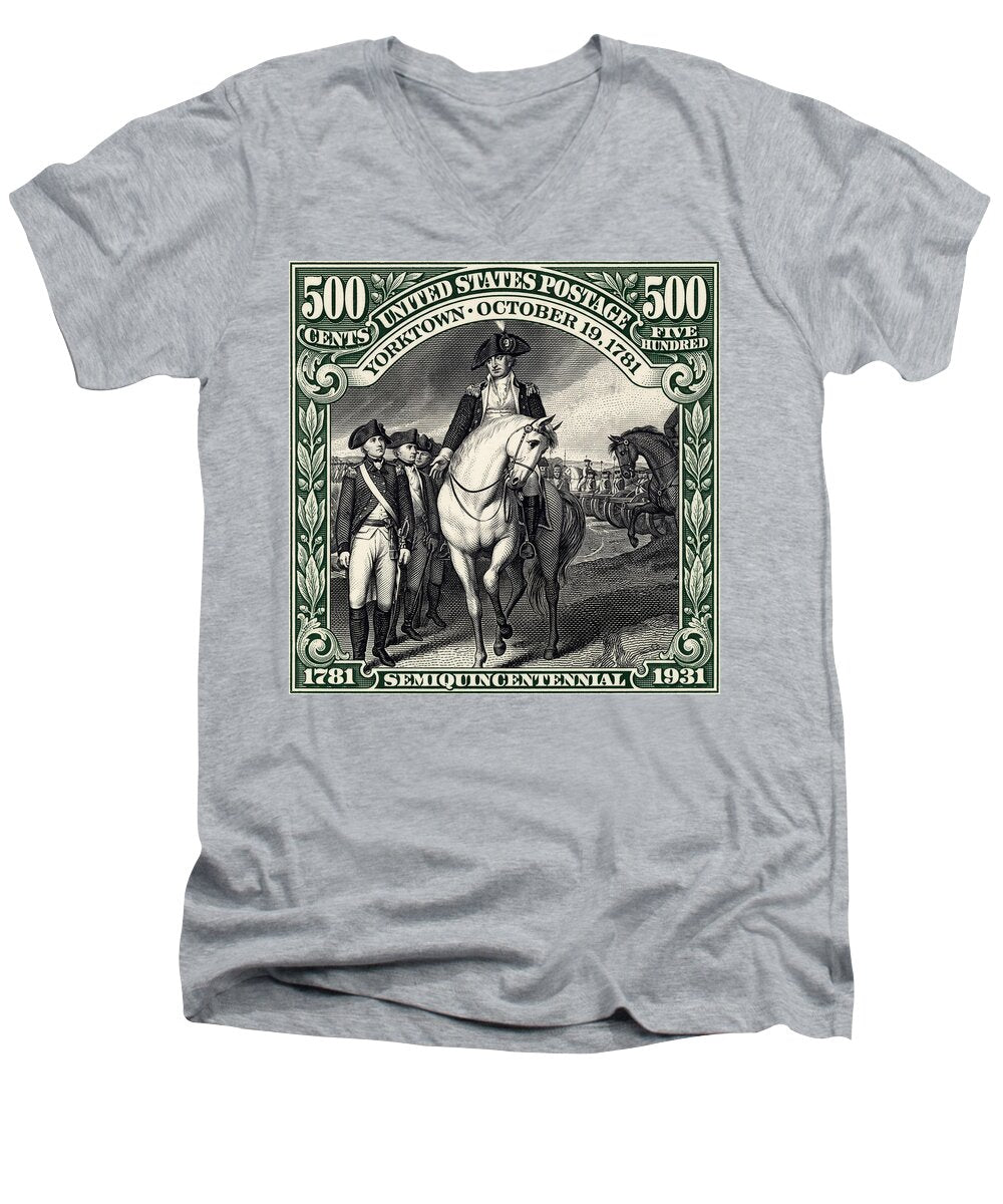 Seige of Yorktown 500c - Men's V-Neck T-Shirt