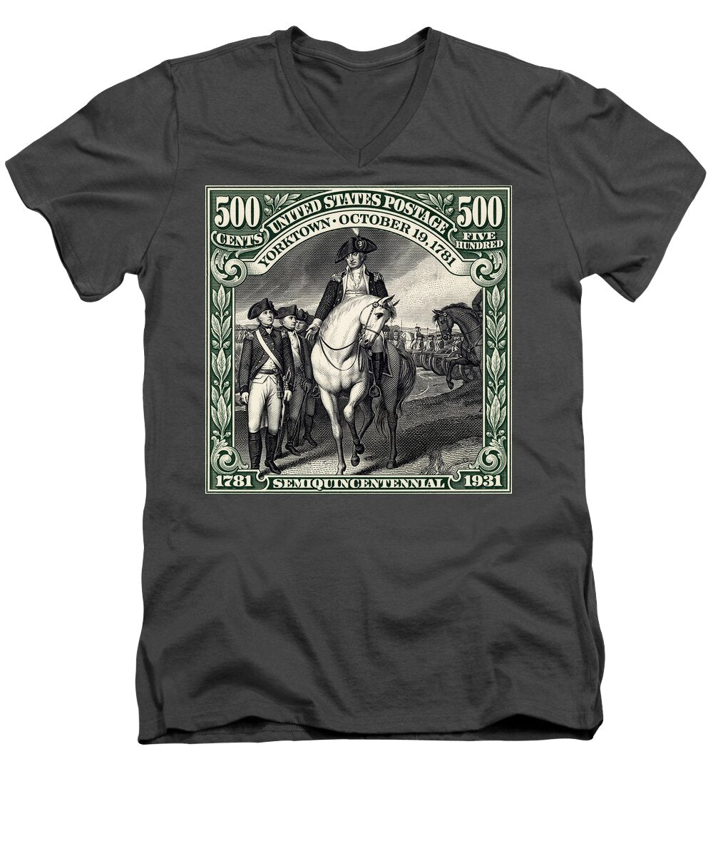 Seige of Yorktown 500c - Men's V-Neck T-Shirt