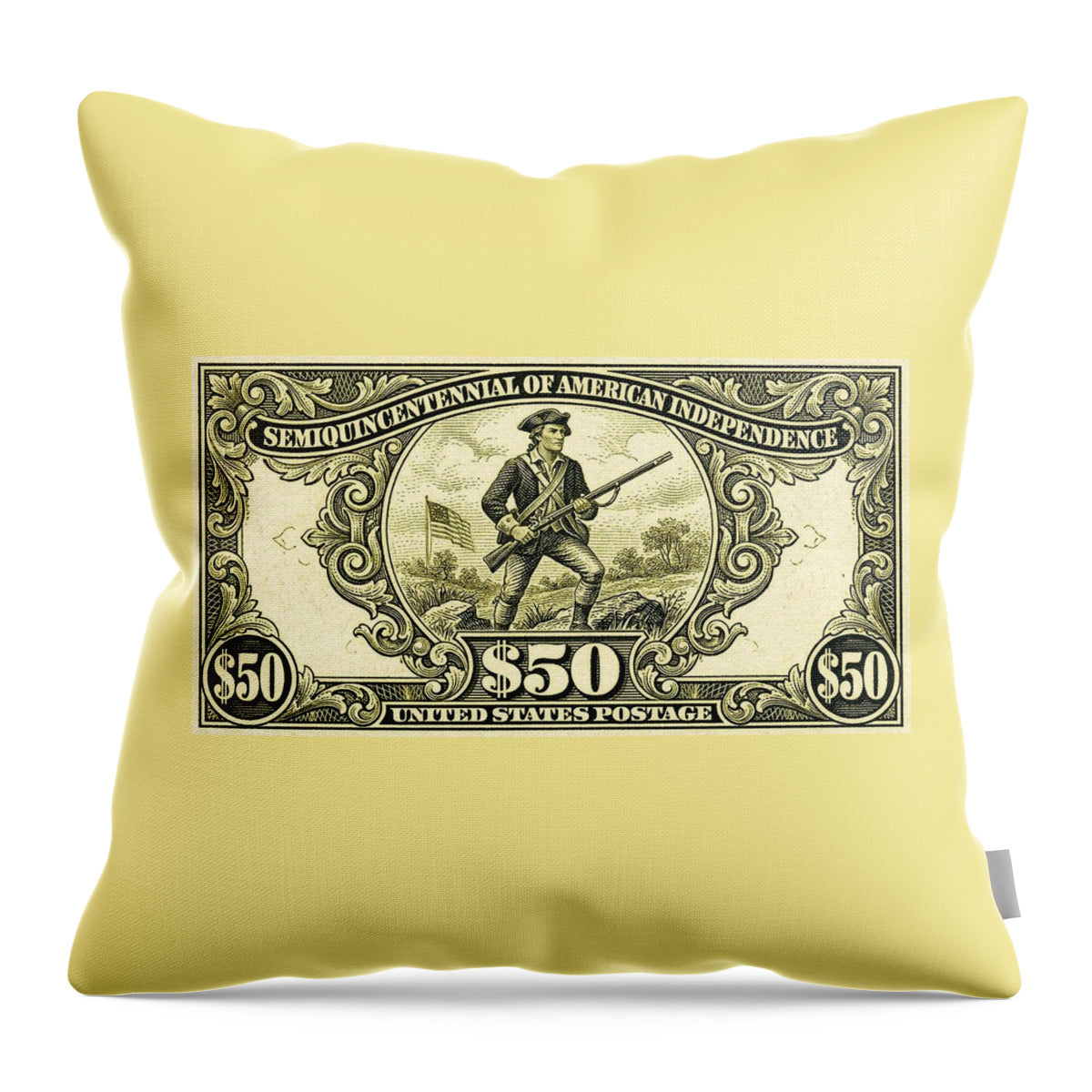 Semiquin $50 - Throw Pillow
