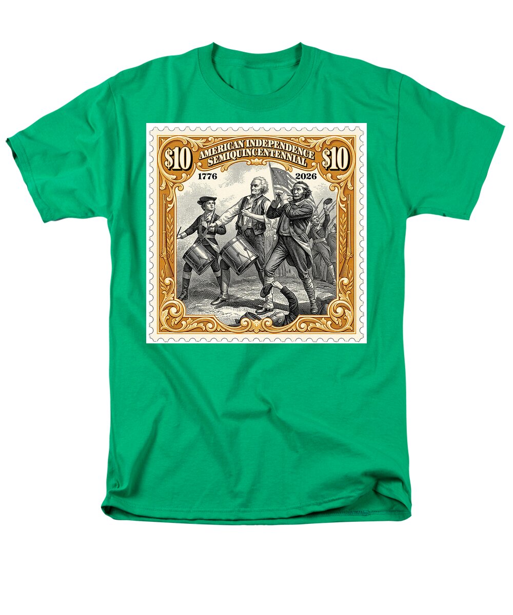 Spirit of '76 Stamp $10 2 - Men's T-Shirt  (Regular Fit)