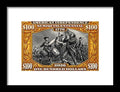 Spirit of '76 Stamp $100 - Framed Print