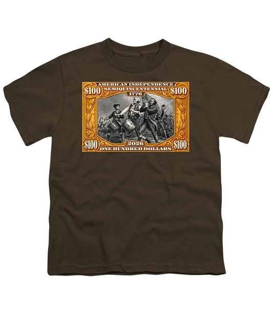 Spirit of '76 Stamp $100 - Youth T-Shirt