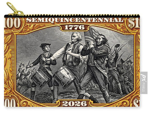 Spirit of '76 Stamp $100 - Zip Pouch