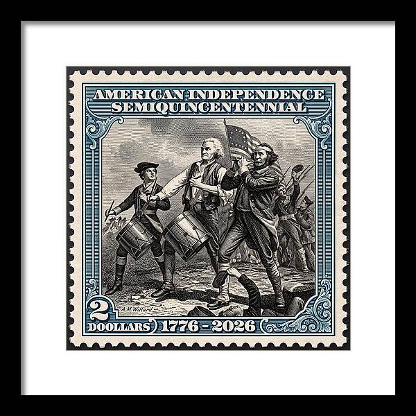 Spirit of '76 Stamp $2 - Framed Print