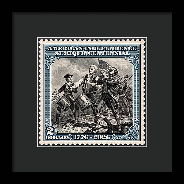 Spirit of '76 Stamp $2 - Framed Print