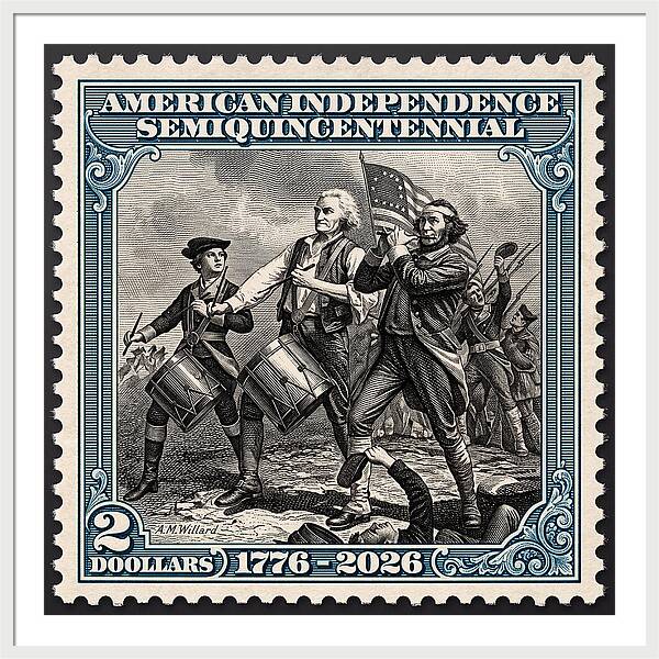 Spirit of '76 Stamp $2 - Framed Print
