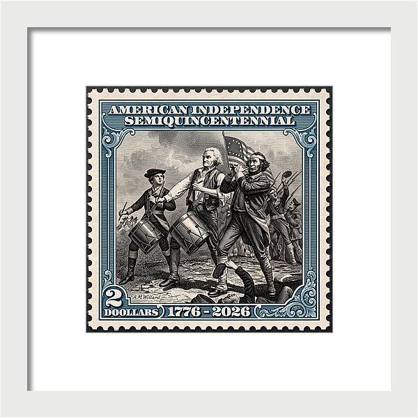 Spirit of '76 Stamp $2 - Framed Print
