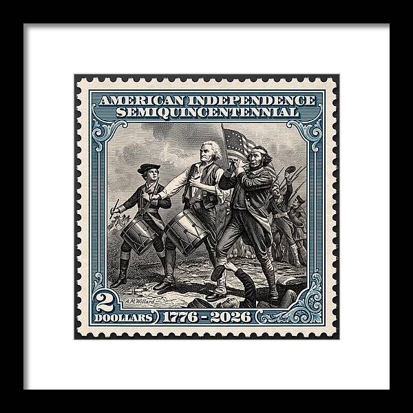 Spirit of '76 Stamp $2 - Framed Print