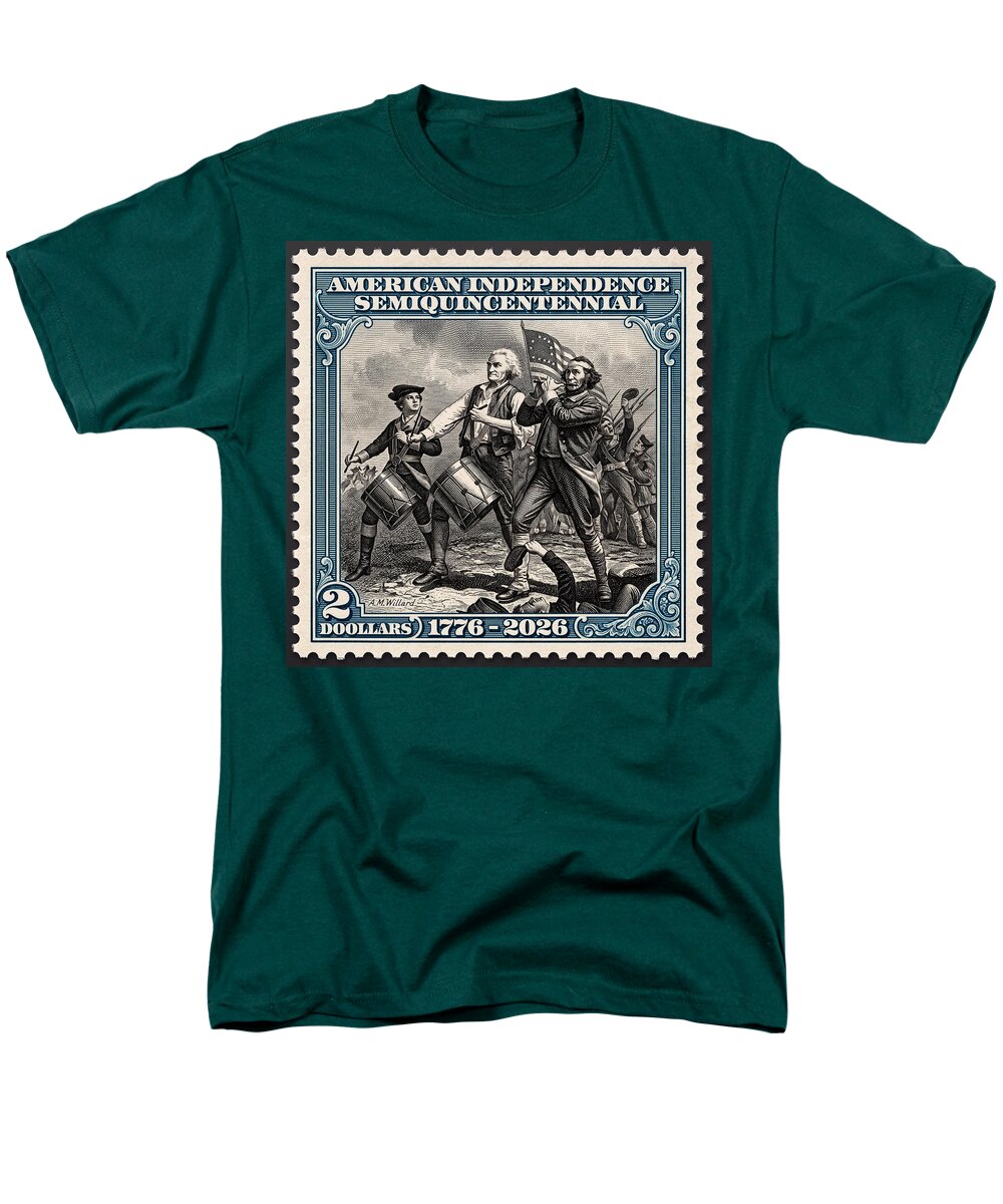 Spirit of '76 Stamp $2 - Men's T-Shirt  (Regular Fit)