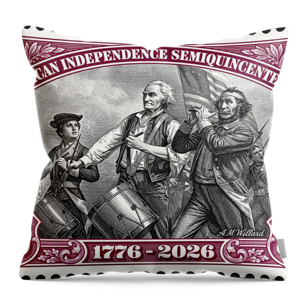 Spirit of '76 Stamp $25 - Throw Pillow