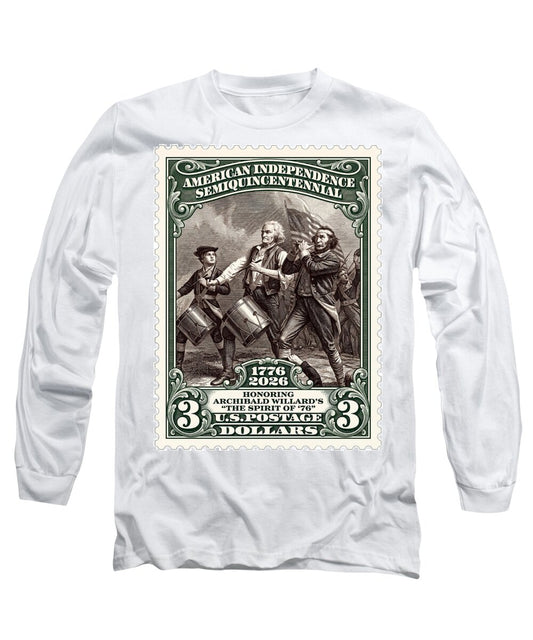 Spirit of '76 Stamp $3 2 - Long Sleeve T-Shirt