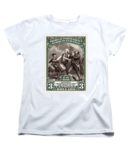 Spirit of '76 Stamp $3 2 - Women's T-Shirt (Standard Fit)