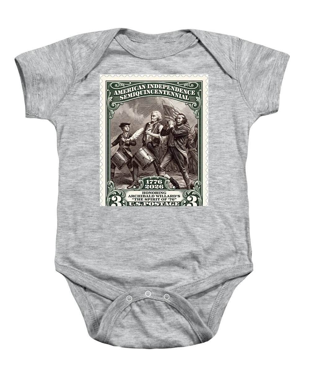 Spirit of '76 Stamp $3 2 - Baby One-Piece