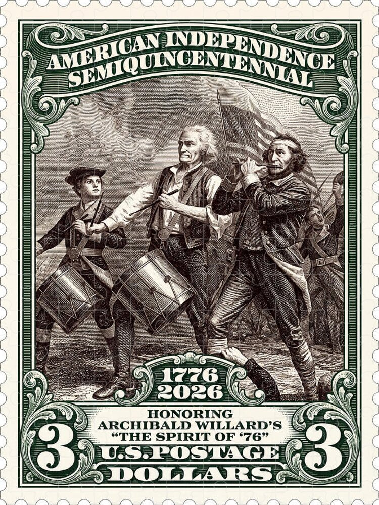 Spirit of '76 Stamp $3 2 - Puzzle