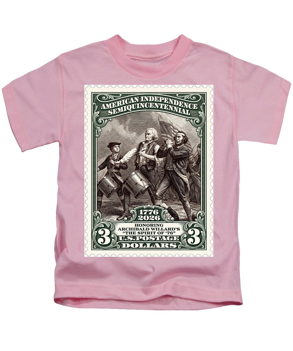 Spirit of '76 Stamp $3 2 - Kids T-Shirt