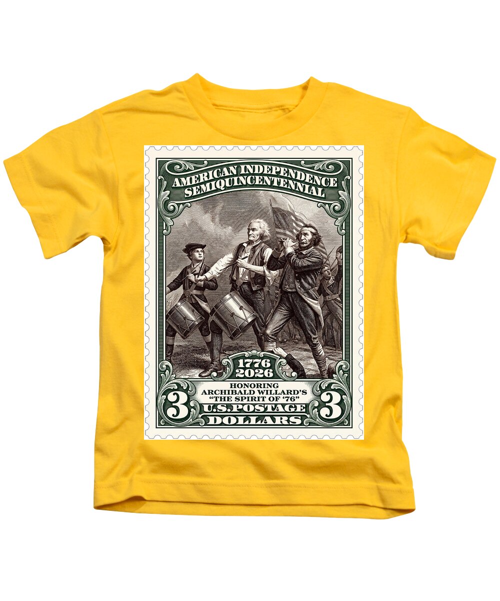 Spirit of '76 Stamp $3 2 - Kids T-Shirt