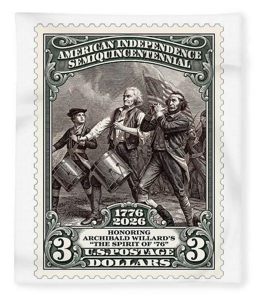 Spirit of '76 Stamp $3 2 - Blanket