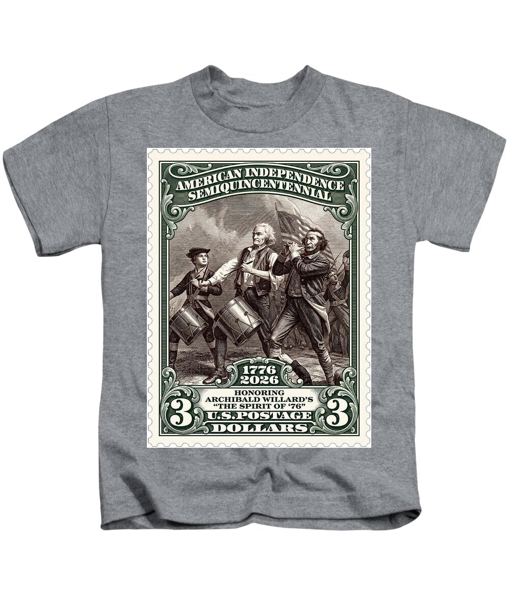 Spirit of '76 Stamp $3 2 - Kids T-Shirt