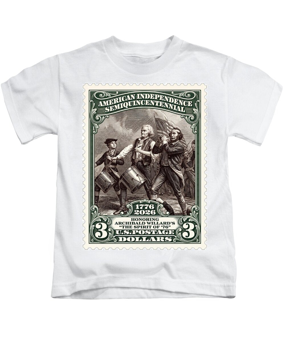 Spirit of '76 Stamp $3 2 - Kids T-Shirt