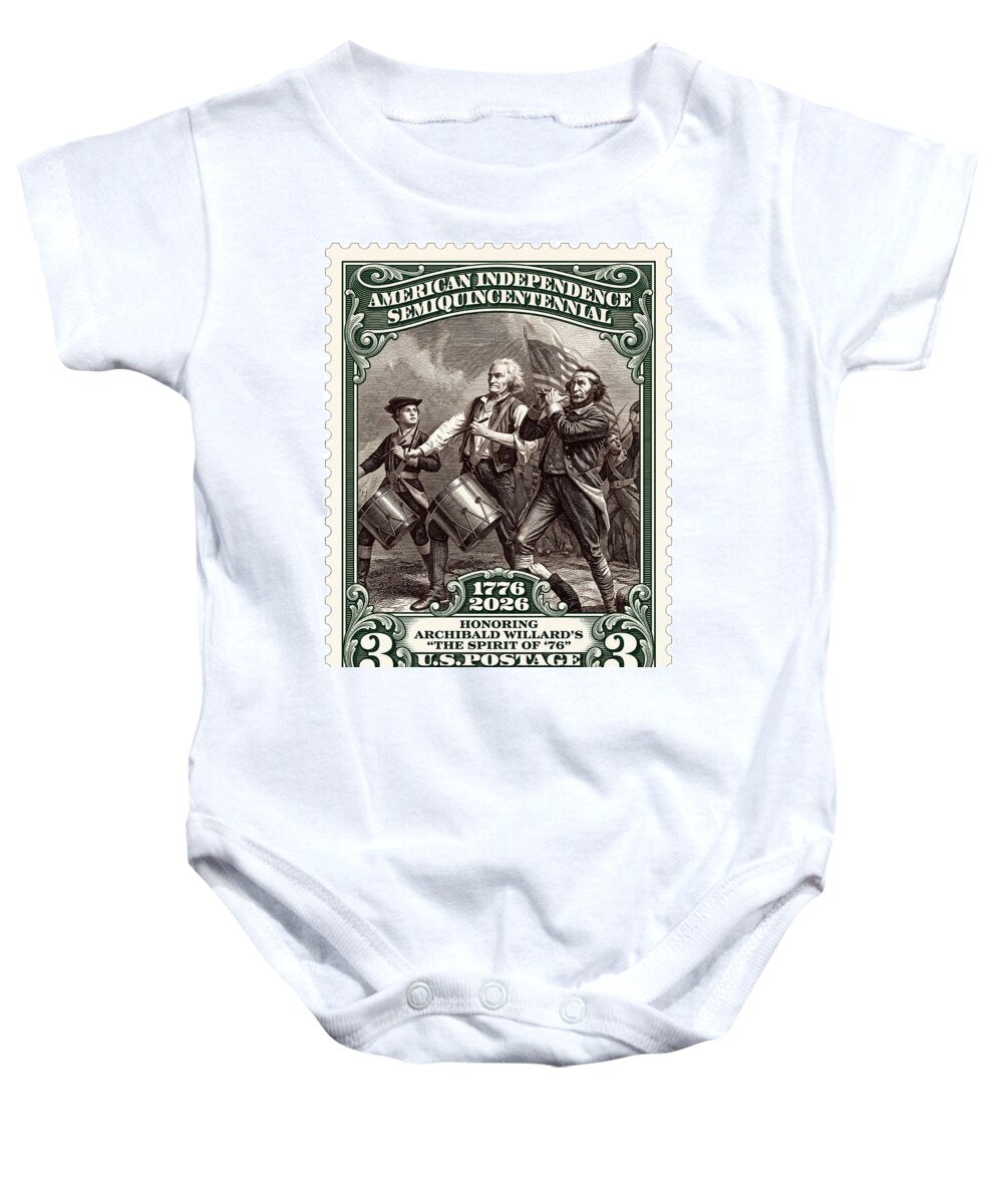 Spirit of '76 Stamp $3 2 - Baby One-Piece