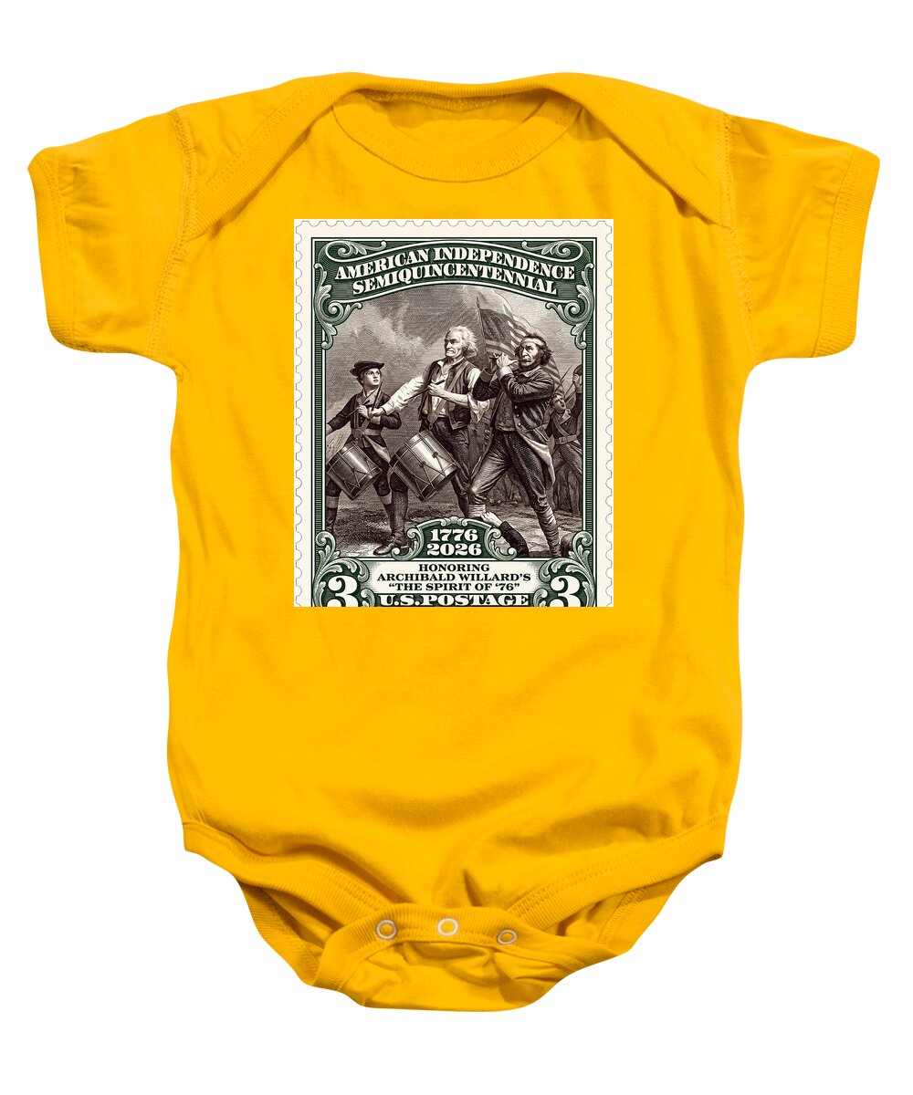 Spirit of '76 Stamp $3 2 - Baby One-Piece