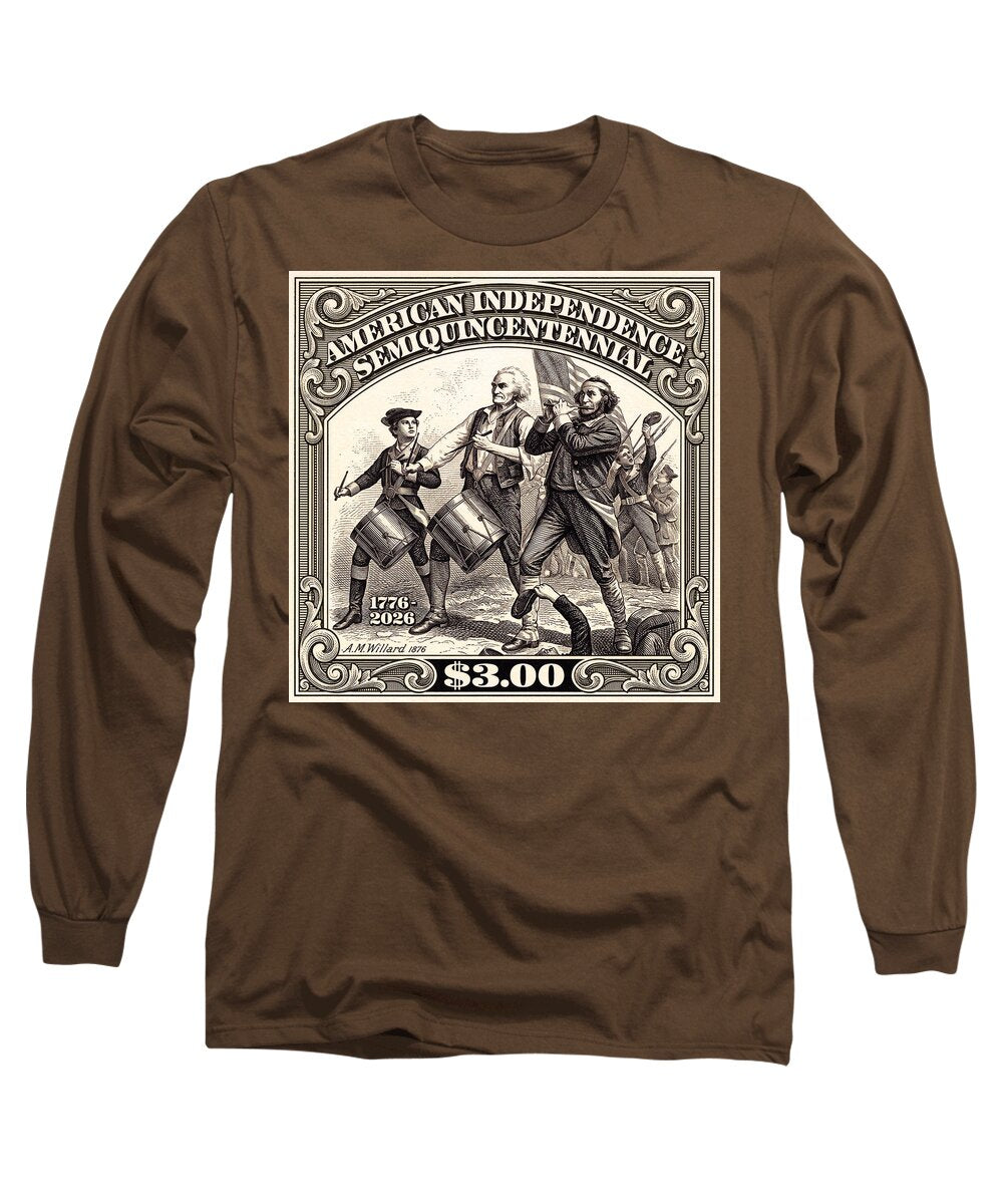 Spirit of '76 Stamp $3 - Long Sleeve T-Shirt