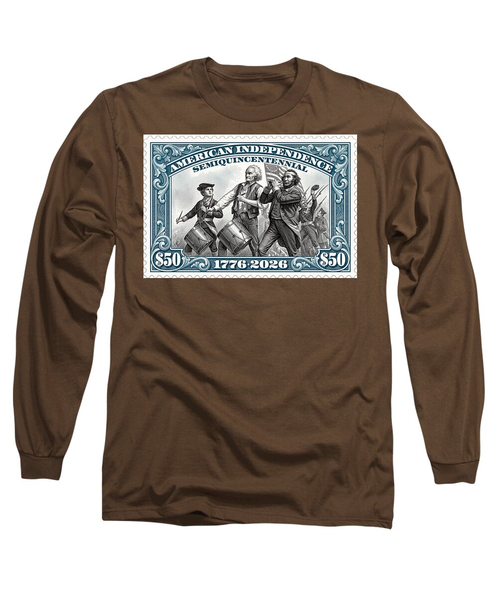 Spirit of '76 Stamp $50 - Long Sleeve T-Shirt