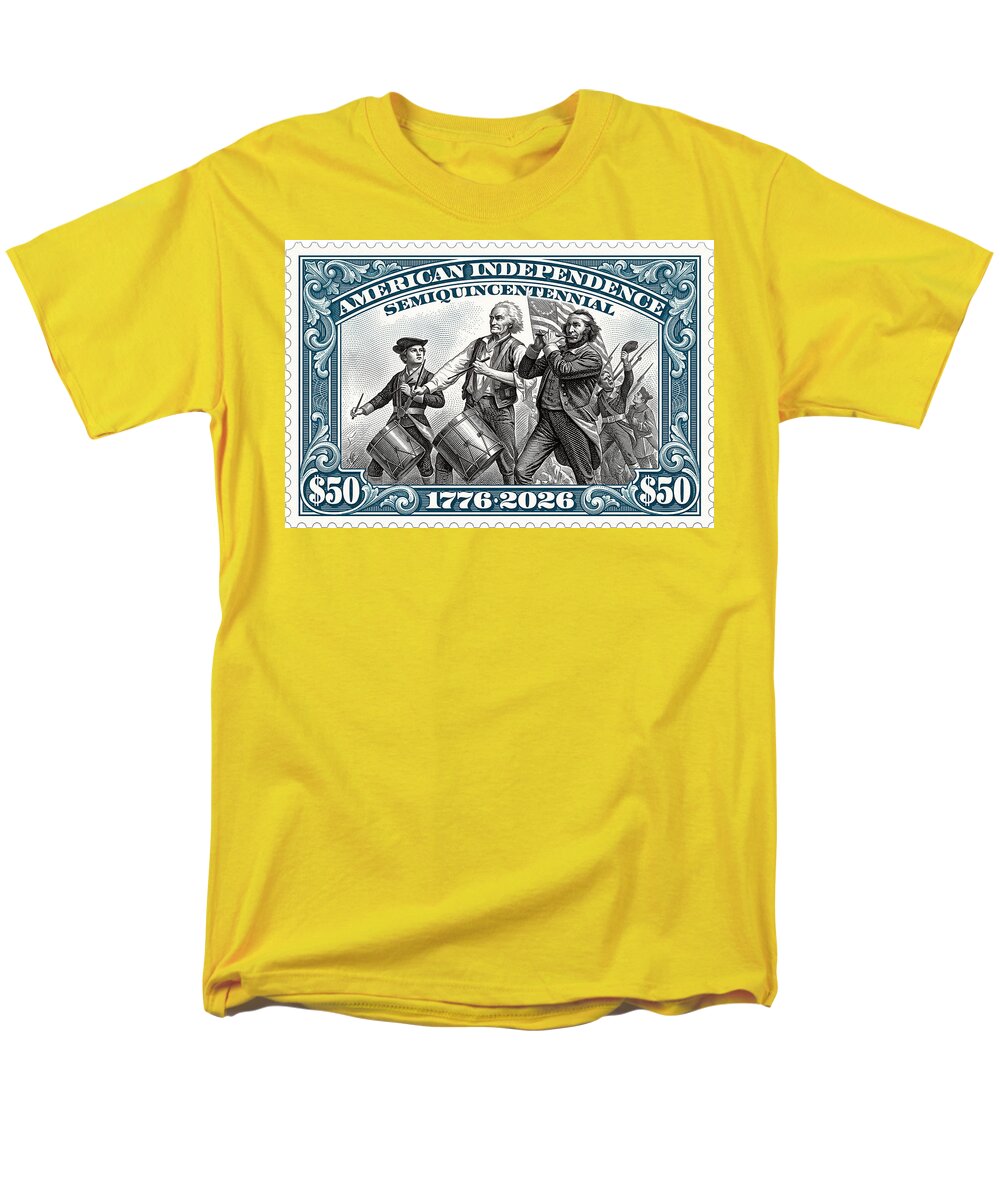 Spirit of '76 Stamp $50 - Men's T-Shirt  (Regular Fit)
