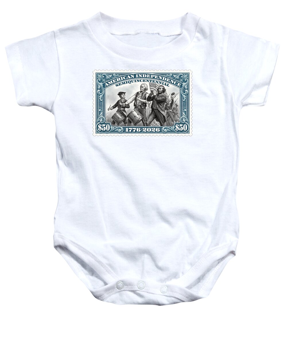 Spirit of '76 Stamp $50 - Baby One-Piece