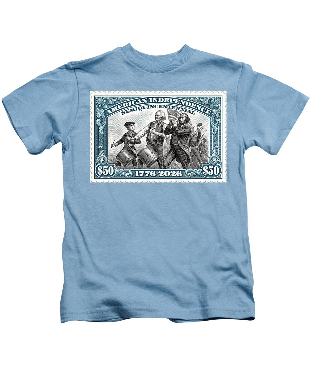 Spirit of '76 Stamp $50 - Kids T-Shirt